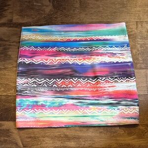 Colorful Patterned Bandage Mini Skirt